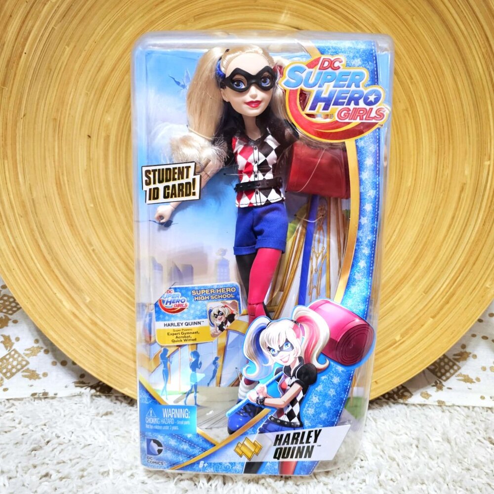 DC Super Hero Girls Harley Quinn 12-Inch Deluxe Collector Doll With Accessories - Picture 2 of 15